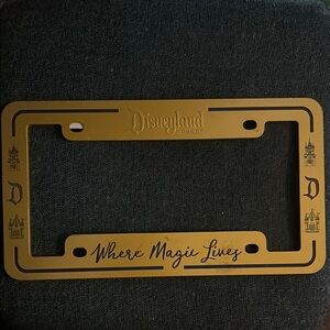 Disneyland License Plate Frame Metal